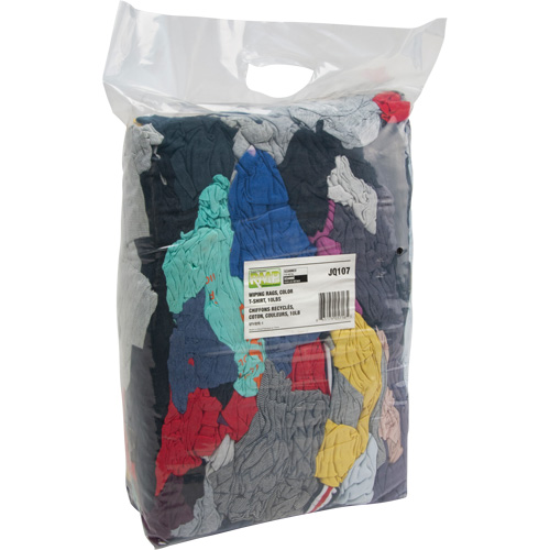 Recycled Material Wiping Rags, Cotton, Mix Colours, 10 lbs. Northern Industrial Supply Inc.