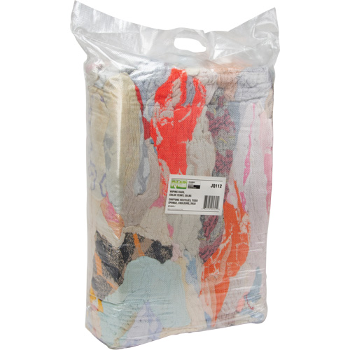 Recycled Material Wiping Rags, Terrycloth, Mix Colours, 25 lbs. Northern Industrial Supply Inc.