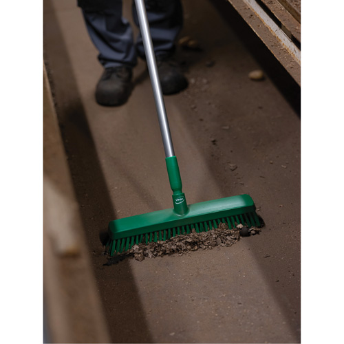 T&ecirc;te de balai-brosse, Crins Fin/Ferme, 16-1/2", Polyester/Polypropyl&egrave;ne, Vert Northern Industrial Supply Inc.