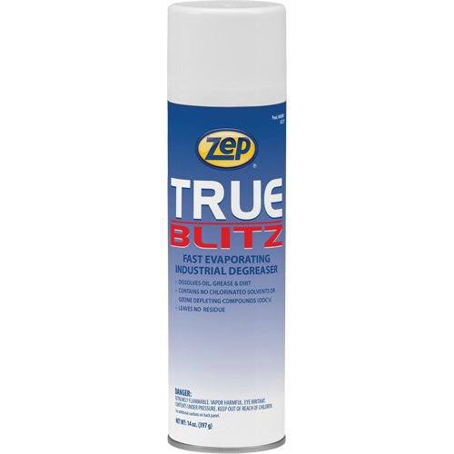 D&eacute;graissant industriel &agrave; &eacute;vaporation rapide True Blitz, 14 oz, Canette a&eacute;rosol Northern Industrial Supply Inc.