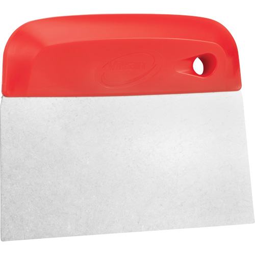Flexible Stainless Steel Dough Cutter/Scraper, Red, 4-1/2" W x 5-3/4" L Northern Industrial Supply Inc.