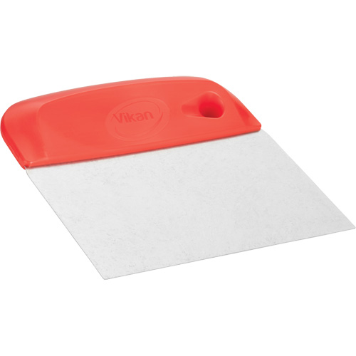 Flexible Stainless Steel Dough Cutter/Scraper, Red, 4-1/2" W x 5-3/4" L Northern Industrial Supply Inc.
