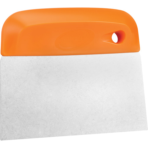 Flexible Stainless Steel Dough Cutter/Scraper, Orange, 4-1/2" W x 5-3/4" L Northern Industrial Supply Inc.