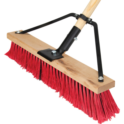Balai-brosse &agrave; manche renforc&eacute;, 18", Moyen, Soies PVC Northern Industrial Supply Inc.