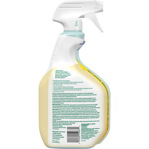 CloroxPro Clorox EcoClean All-Purpose Cleaner, 946 ml, Trigger Bottle Northern Industrial Supply Inc.