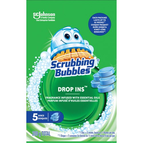 Pastilles nettoyantes pour toilettes Scrubbing Bubbles Drop-Ins, 200 g, Tampon Northern Industrial Supply Inc.