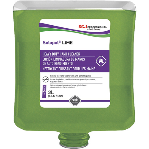 Solopol&reg; Medium Heavy-Duty Hand Cleaner, Pumice, 2 L, Plastic Cartridge, Lime Northern Industrial Supply Inc.