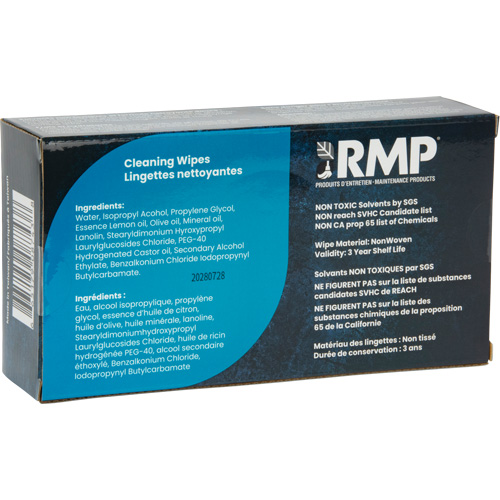 X-Large Cleaning Wipes, 80 Wipes, 8" x 8" Northern Industrial Supply Inc.