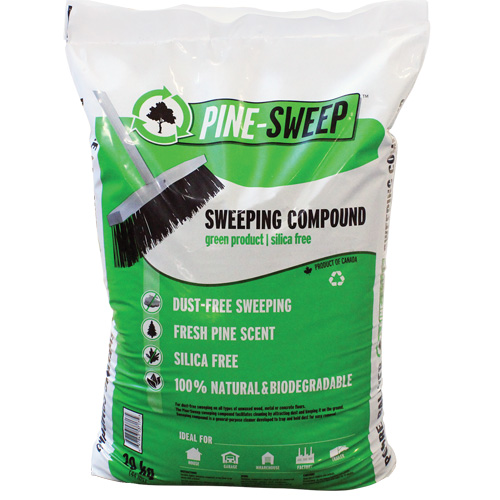 Pine Sweep Biodegradable Sweeping Compound, Bag, 44 lbs. (20 kg) Northern Industrial Supply Inc.