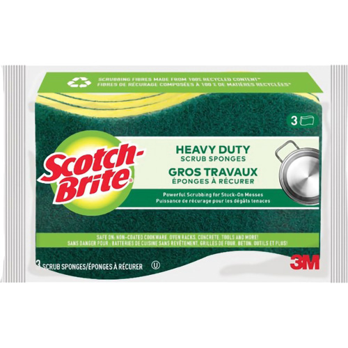 &eacute;ponge &agrave; r&eacute;curer pour les travaux intenses Scotch-Brite, &agrave; r&eacute;curer, 2-3/5" la x 4-2/5" l Northern Industrial Supply Inc.