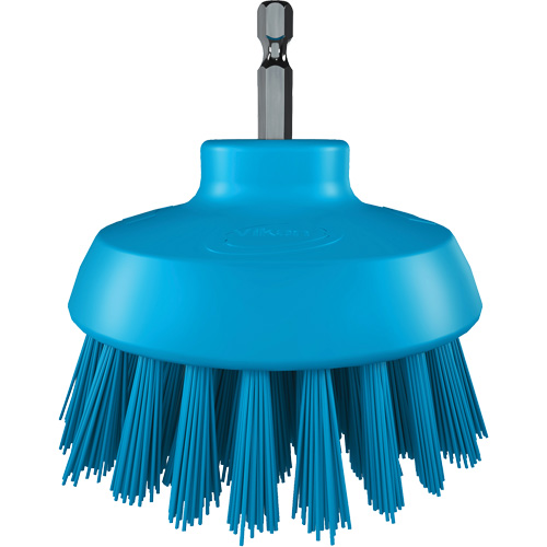 Brosse ronde HyDrive pour perceuse, Soies Tr&egrave;s ferme, Longueur de 3-1/10", Bleu Northern Industrial Supply Inc.