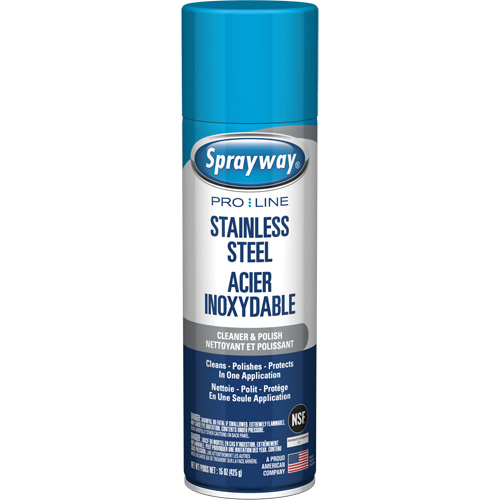 Nettoyant & polis pour acier inoxydable Pro Line, 15 oz, Canette a&eacute;rosol Northern Industrial Supply Inc.