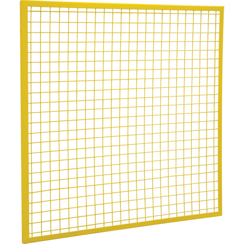 Composantes pour partitions & cloisons grillag&eacute;es - Panneaux, 4' h x 4' la, Jaune Northern Industrial Supply Inc.