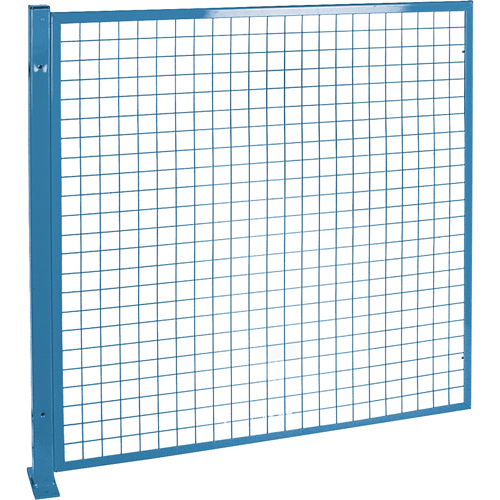 Perimeter Guards - Mesh Style, 4' H x 4' W, Blue Northern Industrial Supply Inc.