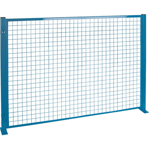 Perimeter Guards - Mesh Style, 4' H x 8' W, Blue Northern Industrial Supply Inc.