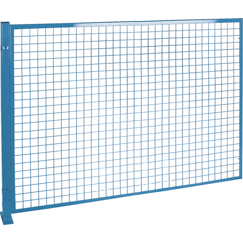 Perimeter Guards - Mesh Style, 4' H x 8' W, Blue Northern Industrial Supply Inc.