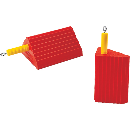 Cales-roue pour usage g&eacute;n&eacute;ral, Polyur&eacute;thane, Orange, 10" la x 8-1/2" p x 5" h Northern Industrial Supply Inc.
