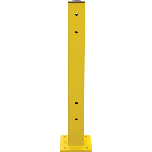 Poteau double pour barri&egrave;re de s&eacute;curit&eacute;, Acier, 5" lo x 44" h, Jaune s&eacute;curit&eacute; OSHA Northern Industrial Supply Inc.