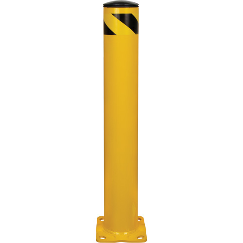 Safety Bollard, Steel, 36" H x 5-1/2" W, Yellow Northern Industrial Supply Inc.
