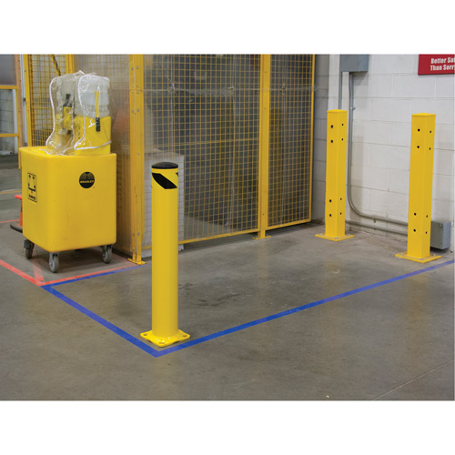 Safety Bollard, Steel, 36" H x 5-1/2" W, Yellow Northern Industrial Supply Inc.