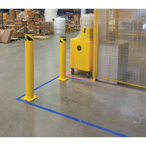 Safety Bollard, Steel, 36" H x 5-1/2" W, Yellow Northern Industrial Supply Inc.