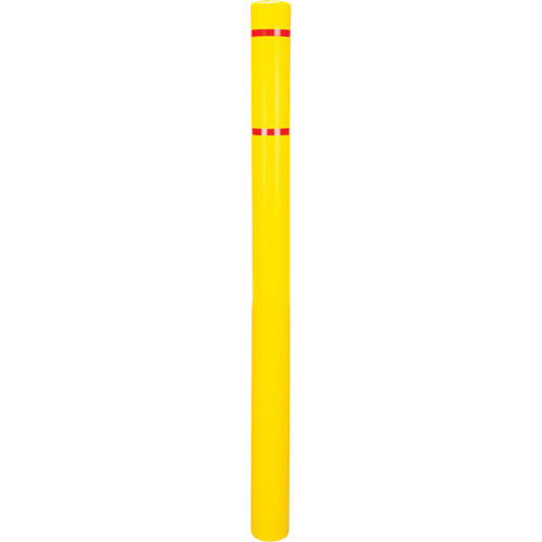Polyethylene Bollard Cover, 4-1/2" Dia. x 64" L, Red/Yellow Northern Industrial Supply Inc.