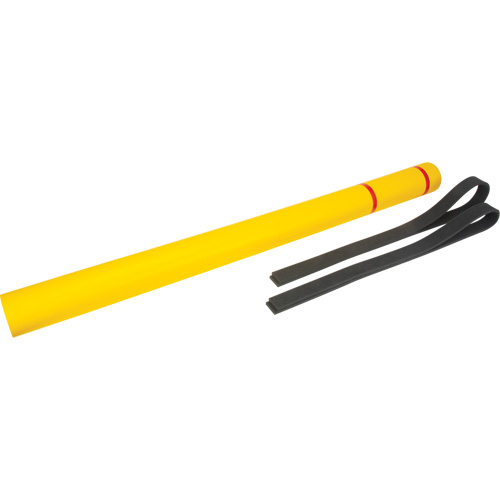 Polyethylene Bollard Cover, 4-1/2" Dia. x 64" L, Red/Yellow Northern Industrial Supply Inc.