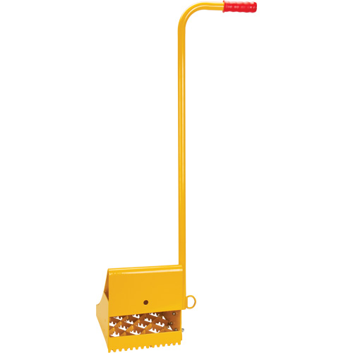 Cale de roue pour la glace avec poign&eacute;e ergonomique, Acier, Jaune, 8-1/16" la x 10-5/8" p x 8-13/16" h Northern Industrial Supply Inc.