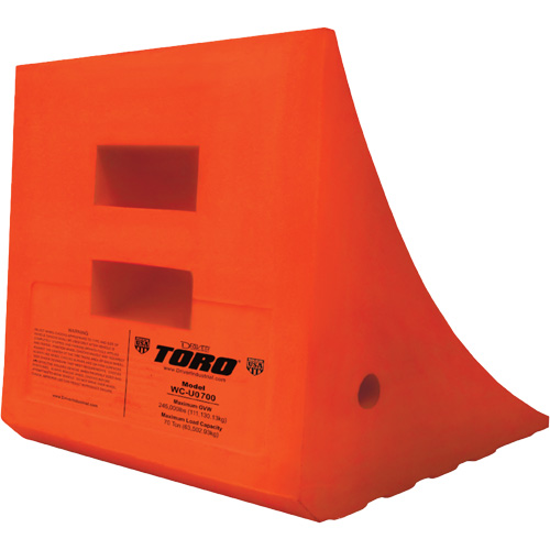 Cale-roue pour &eacute;quipement lourd de 70 tonnes, Ur&eacute;thane, Orange Northern Industrial Supply Inc.
