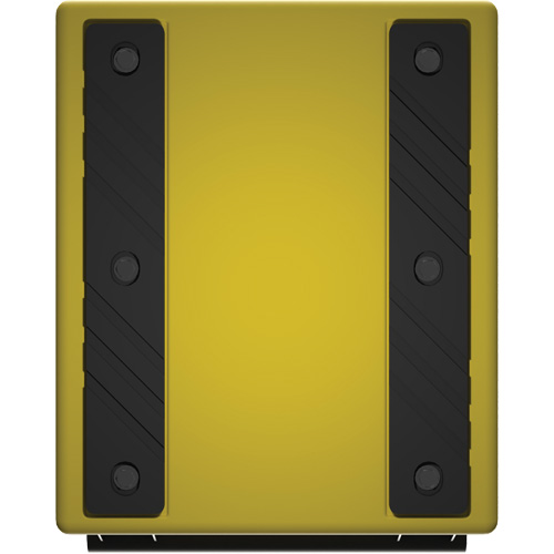Cale de roue ultra-robuste pour l'exploitation mini&egrave;re Checkers Safety, PEHD, Jaune, 14-1/2" la x 17-1/2" p x 16" h Northern Industrial Supply Inc.