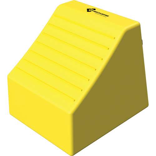 Cale de roue ultra-robuste pour l'exploitation mini&egrave;re Checkers Safety sans support, PEHD, Jaune, 14-1/2" la x 17-1/2" p x 16" h Northern Industrial Supply Inc.
