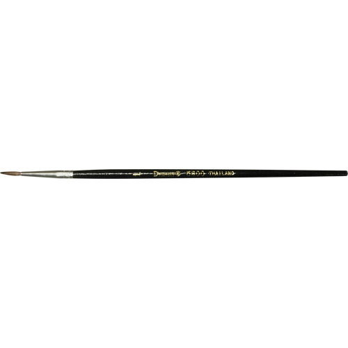 Pinceau pointu &agrave; soies noires pour artiste, Largeur de la brosse de 3 mm, Soie de chameau, Manche &agrave; Bois Northern Industrial Supply Inc.
