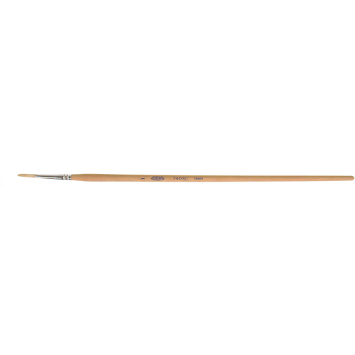 Pinceau de forme ronde en soies blanches pures pour marquage, Largeur de la brosse de 9/64", Soie blanche, Manche &agrave; Bois Northern Industrial Supply Inc.