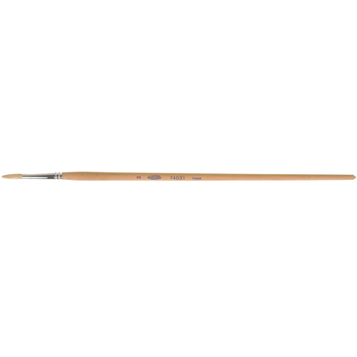 Pure White Bristle Round Marking Paint Brush, 5/32" Brush Width, White China, Wood Handle Northern Industrial Supply Inc.