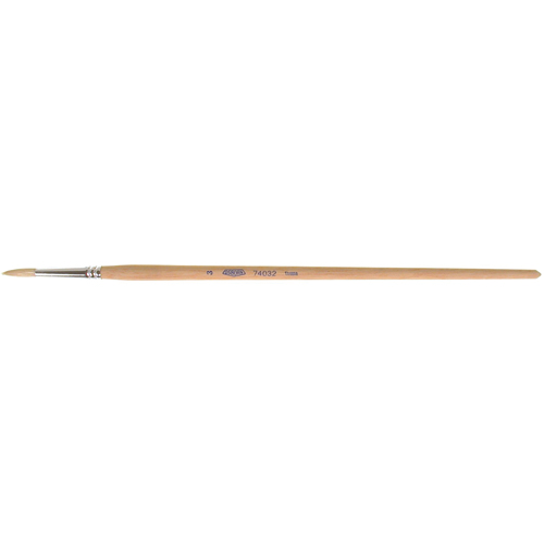 Pinceau de forme ronde en soies blanches pures pour marquage, Largeur de la brosse de 3/16", Soie blanche, Manche &agrave; Bois Northern Industrial Supply Inc.
