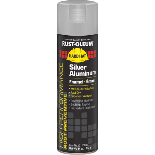 Peinture-&eacute;mail en a&eacute;rosol syst&egrave;me V2100, Aluminium argent, Brillant, 14 oz, Canette a&eacute;rosol Northern Industrial Supply Inc.