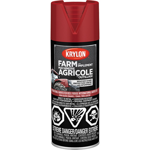 Farm & Implement Spray Paint, International Harvester Red, High-Gloss, 340 g, Aerosol Can Northern Industrial Supply Inc.