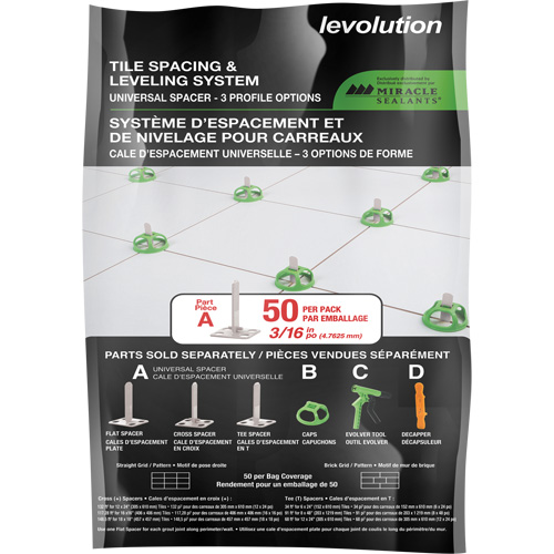 Miracle Sealants&reg; Levolution Universal Spacer Northern Industrial Supply Inc.