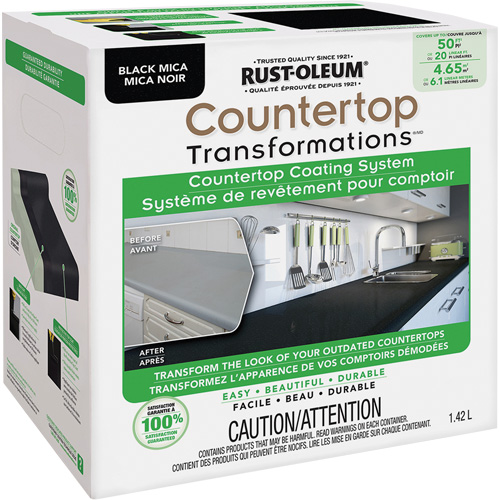 Countertop Transformations&reg; Mica Countertop Coating System, 1.42 L, Kit, Black Mica Northern Industrial Supply Inc.