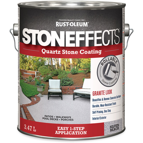 Stoneffects Quartz Stone Coating, 3.78 L, Water-Based, Textured, Grey Northern Industrial Supply Inc.