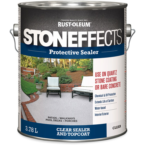 Produit d'&eacute;tanch&eacute;ifi&eacute; protecteur pour b&eacute;ton Stoneffects, 3,78 L, &agrave; l'eau, Transparent, Transparent Northern Industrial Supply Inc.