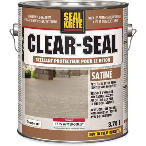 Produit d&eacute;tanch&eacute;it&eacute; protecteur Seal-Krete, 3,78 L, &agrave; l'ur&eacute;thane, Satin, Transparent Northern Industrial Supply Inc.