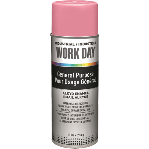 Industrial Work Day Paint, Pink, Gloss, 10 oz., Aerosol Can Northern Industrial Supply Inc.