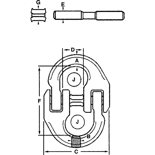 Maillons de connexion en acier alli&eacute; Northern Industrial Supply Inc.