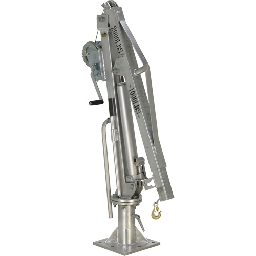 Winch Operated Truck Jib Crane, 1000 lbs. (0.5 tons) Capacity, 97" Max. Clearance Northern Industrial Supply Inc.