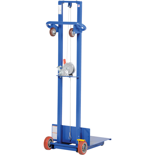 Platform Lift Stacker, Hand Winch Operated, 400 lbs. Capacity, 58" Max Lift Northern Industrial Supply Inc.