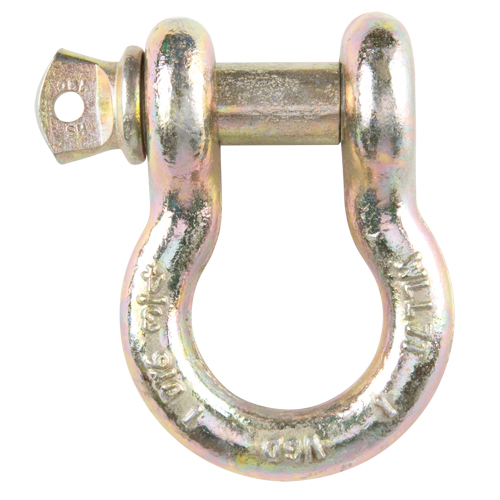 Manille d'ancrage &agrave; vis, 3/8", Cheville &agrave; vis, Chromat&eacute; jaune Northern Industrial Supply Inc.