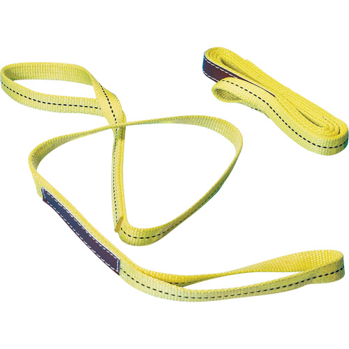 Nylon Sling, Double Ply, Double Eye, Type 3, 1" W x 6' L, 1000 lbs. Vertical Load Limit Northern Industrial Supply Inc.