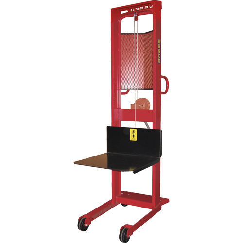 Gerbeur &agrave; treuil, M&eacute;canisme Treuil manuel, Capacit&eacute; de 1000 lb, Levage max de 70" Northern Industrial Supply Inc.