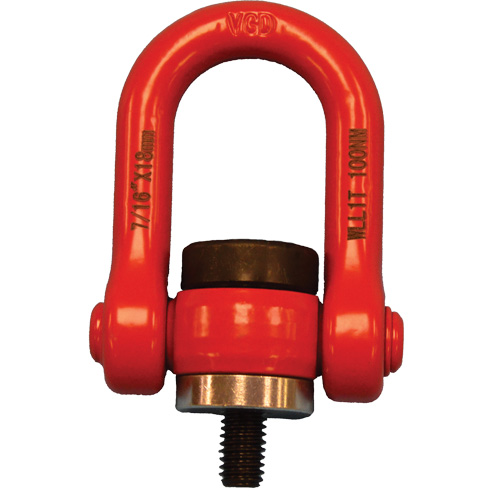 Anneau de levage pivotant VQ pour palan, M8, Longueur du filetage 12 mm, Acier alli&eacute; Northern Industrial Supply Inc.